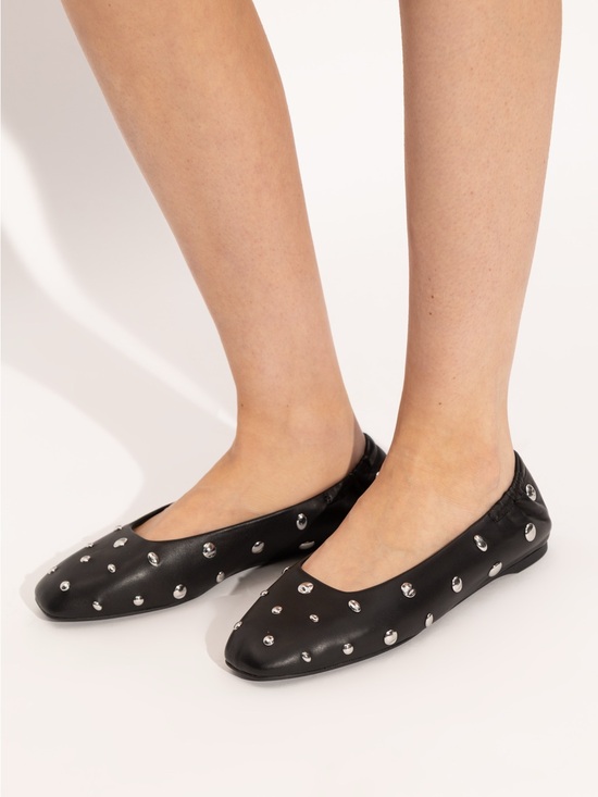 kate spade Shoes - Kate Spade Halo Ballet Flat (Sz 9) Black Studded Leather